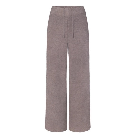 SKIMS COZY KNIT PANT Flare Grey Chalk size XL New NWT - Picture 2 of 3
